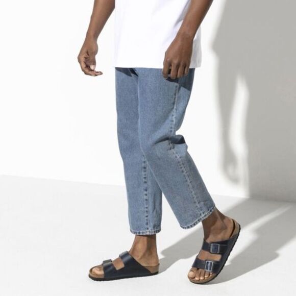 NWT Birkenstock Arizona Soft Footbed Smooth Leather Sandals 39 L-8 M-6 - Picture 5 of 9